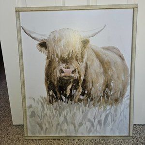 Highland Cow Wall Art 25x21in